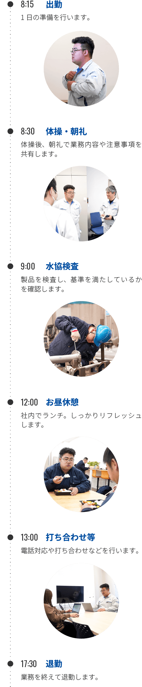1日のスケジュール（Kさん）